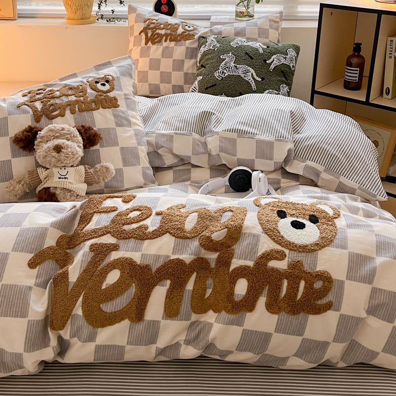 Premium Cotton Embroidery Bedding Set