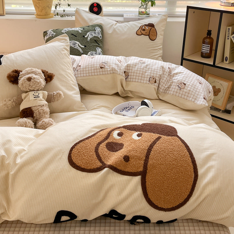 Premium Cotton Embroidery Bedding Set